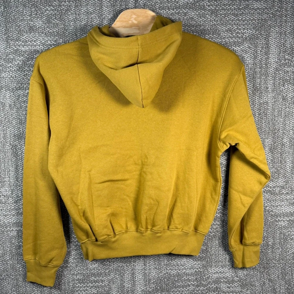 The North Face EVLN Vintage Hoodie Mens M Amber Green New‎ A84GE Fleece Pullover